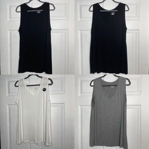 Lot of 4 Lane Bryant Swing Tanks Women’s Plus size 18/20